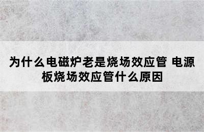 为什么电磁炉老是烧场效应管 电源板烧场效应管什么原因